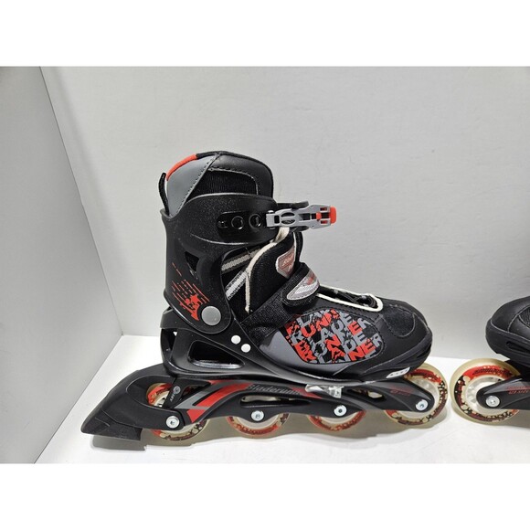 Bladerunner Inline Roller Skates Youth Adjustable Size 5-8 Black Red - Picture 6 of 16